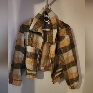 Doria Checkered Jacket, Size 4